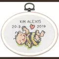 Image of Permin New Baby Mini 3 Birth Sampler Cross Stitch Kit