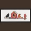Image of Permin Birdhouse Cross Stitch Kit