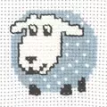 Image of Permin Sheep Cross Stitch Kit