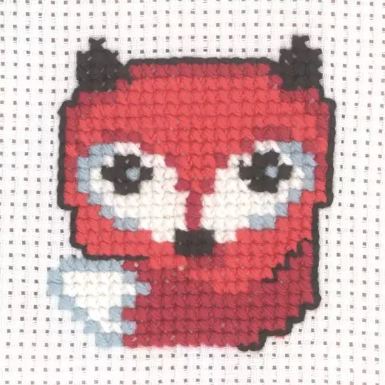 Image 1 of Permin Little Fox Cross Stitch Kit