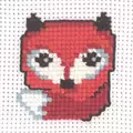 Image of Permin Little Fox Cross Stitch Kit