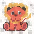 Image of Permin Lion Cross Stitch Kit