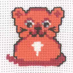 Permin Ginger Cat Cross Stitch Kit