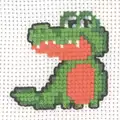 Image of Permin Crocodile Cross Stitch Kit
