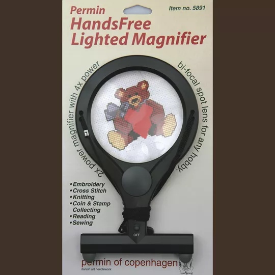 Image 1 of Permin Hands Free Magnifier with Light