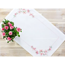 Luca-S Blossom Table Topper Cross Stitch Kit