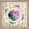 Image of RIOLIS Chrysanthemum Plate Satin Stitch Embroidery Kit
