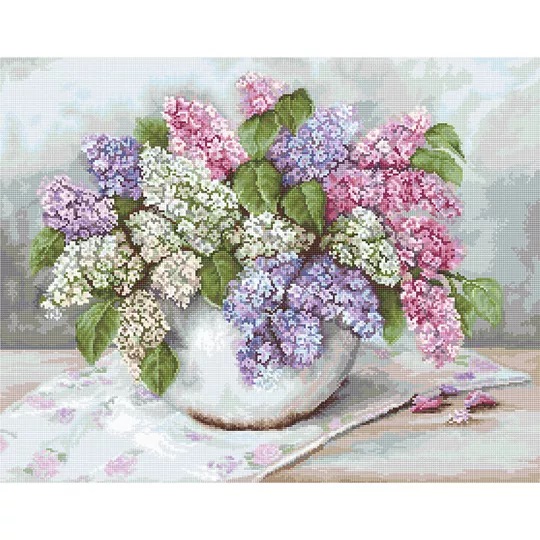 Image 1 of Luca-S Lilacs - Petit Point Tapestry Kit
