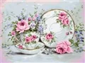 Image of Luca-S Trio with Blooms - Petit Point Tapestry Kits