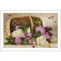 Image of Luca-S Basket of Lilacs - Petit Point Tapestry Kit