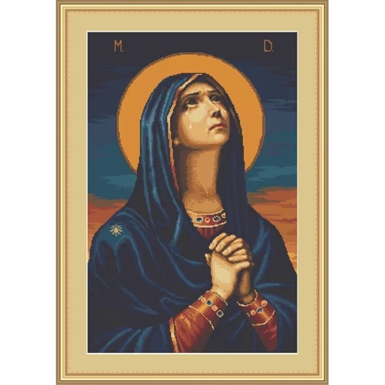 Image 1 of Luca-S Icon of the Virgin - Petit Point Tapestry Kit