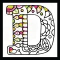 Image of Design Works Crafts Zenbroidery - Letter D Embroidery Fabric