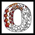 Image of Design Works Crafts Zenbroidery - Letter O Embroidery Fabric
