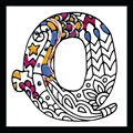 Image of Design Works Crafts Zenbroidery - Letter Q Embroidery Fabric