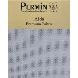 Permin 16 Count Aida - Touch of Grey Fabric