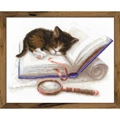 Image of RIOLIS Kitten on a Book Cross Stitch