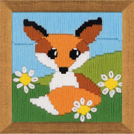 Image 1 of RIOLIS Fox in Daisies Long Stitch Kit