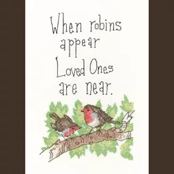Heritage When Robins Appear - Evenweave Cross Stitch Kit
