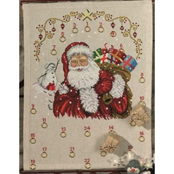 Permin Traditional Santa Claus Advent Christmas Cross Stitch Kit