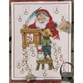 Image of Permin Santa's Check List Advent Christmas Cross Stitch Kit