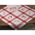 Image of Permin Elf and Gift Tablecloth Christmas Cross Stitch Kit