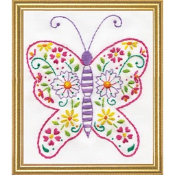 Design Works Crafts Butterfly Embroidery Kit