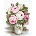 Image of Luca-S Mixed Roses Cross Stitch Kit