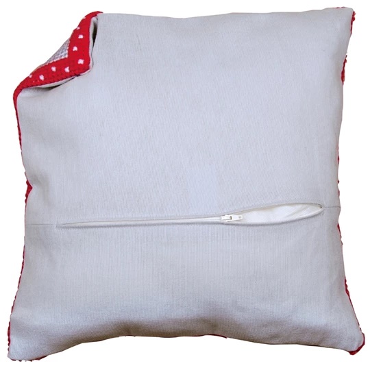 Image 1 of Vervaco Cushion Back with Zipper - Grey