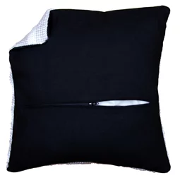 Cushion Back with Zipper - Black