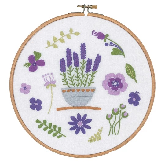 Image 1 of Vervaco Lavender Embroidery Kit