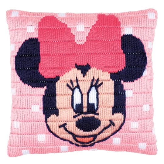 Image 1 of Vervaco Minnie Mouse Cushion Long Stitch Kit