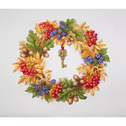 Merejka Autumn Wreath Cross Stitch Kit