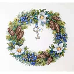 Merejka Winter Wreath Christmas Cross Stitch Kit