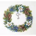Image of Merejka Winter Wreath Christmas Cross Stitch Kit