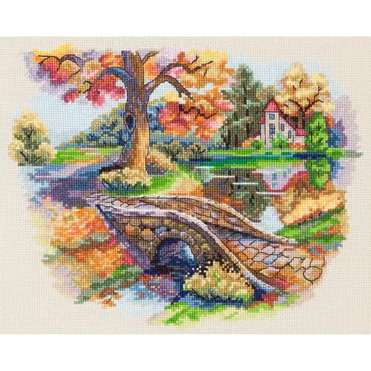 Image 1 of Merejka Autumn Landscape Cross Stitch Kit