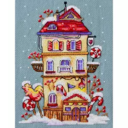 Merejka Winter House Christmas Cross Stitch Kit