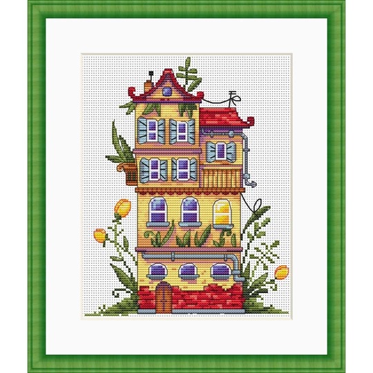 Image 1 of Merejka Spring House Cross Stitch Kit