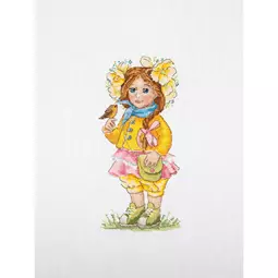 Merejka Spring Girl Cross Stitch Kit