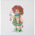 Image of Merejka Winter Girl Christmas Cross Stitch Kit
