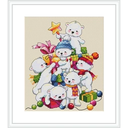 Merejka Christmas Bears Cross Stitch Kit
