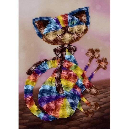 Image 1 of VDV Colourful Cat Embroidery Kit