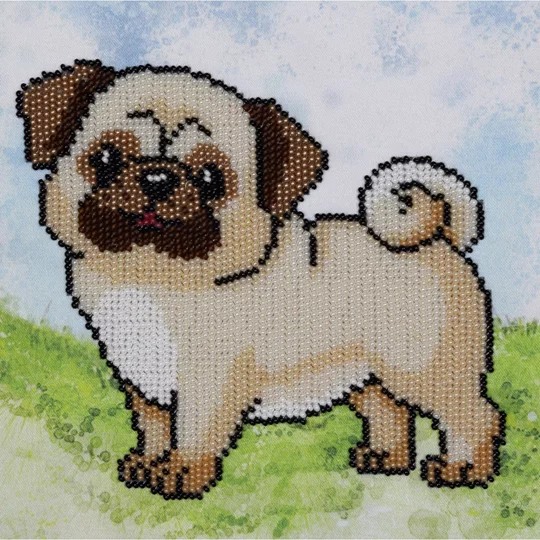 Image 1 of VDV Pug-Dog Embroidery Kit