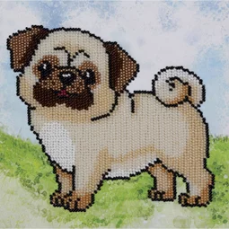 VDV Pug-Dog Embroidery Kit