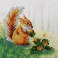 Image of VDV Squirrel with a Nut Embroidery Kit