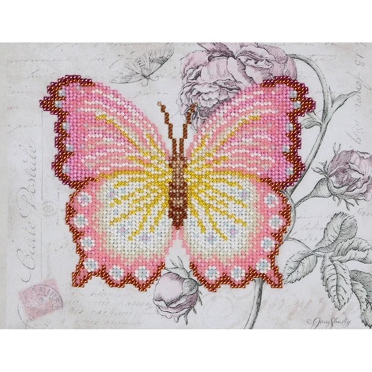 Image 1 of VDV Butterfly Pink Embroidery Kit
