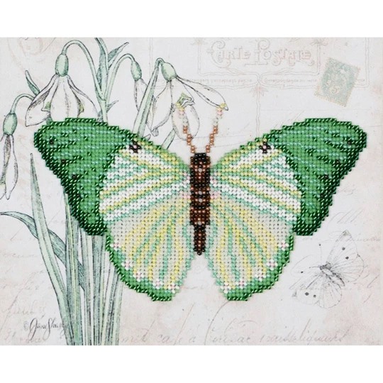 Image 1 of VDV Butterfly Green Embroidery Kit