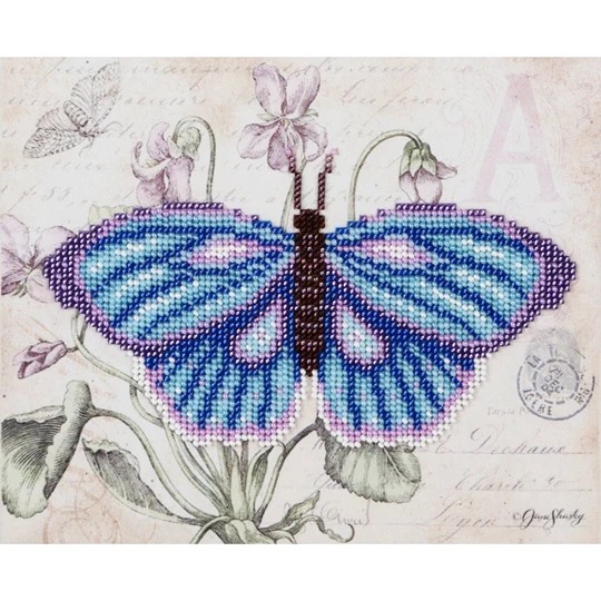 Image 1 of VDV Butterfly Blue Embroidery Kit