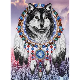 VDV Dreamcatcher Wolf Embroidery Kit