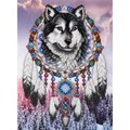 Image of VDV Dreamcatcher Wolf Embroidery Kit