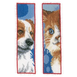 Vervaco Cat and Dog Bookmarks Cross Stitch Kit